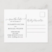 Rose der Unendlichkeit Ankündigungspostkarte (Rückseite)