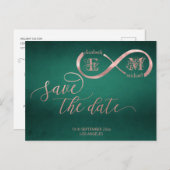 Rose der Unendlichkeit Ankündigungspostkarte (Vorne/Hinten)