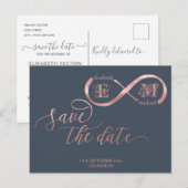 Rose der Unendlichkeit Ankündigungspostkarte (Vorne/Hinten)