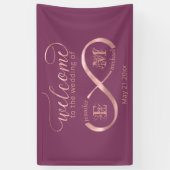 Rose der Unendlichkeit Banner (Vertikal)