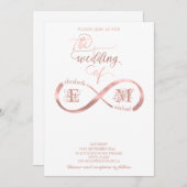 Rose der Unendlichkeit Einladung (Vorne/Hinten)