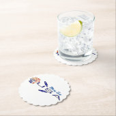 ROSE der USA-Flagge auf ihrem Personalisierten Par Untersetzer (Vor Ort)