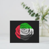 Rose der Vereinigten Arabischen Emirate Postkarte (Stehend Vorderseite)