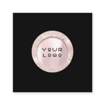 Rose der Visitenkarte Eyelashes Logo Schwarz-weiß