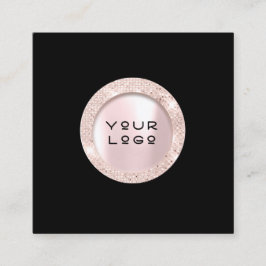 Rose der Visitenkarte Eyelashes Logo Schwarz-weiß Telefonnummerkarte