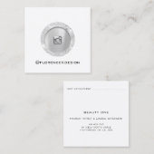 Rose der Visitenkarte Weißes Logo Telefonnummerkarte (Vorne/Hinten)