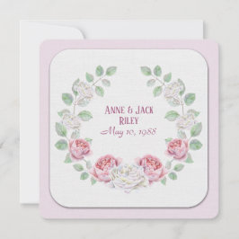 Rose der Vow-Renewal-Zeremonie Einladung