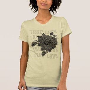 Rose der wahren Liebe Romantische Valentinstag T-Shirt