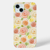 Rose der Wasserfarbe Gemustert Case-Mate iPhone Hülle (Rückseite)