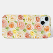 Rose der Wasserfarbe Gemustert Case-Mate iPhone Hülle (Rückseite (Horizontal))