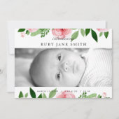 Rose der Wasserfarben Ankündigung (Vorderseite)