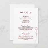 Rose der Weiche Begleitkarte (Vorne/Hinten)