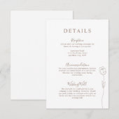 Rose der Weiche Begleitkarte (Vorne/Hinten)