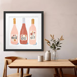 Rose Der Wein Weinliebhaber Poster<br><div class="desc">Karo dieses phantastische Poster mit einer lustigen Illustration über Wein. Ein tolles Geschenk für Weinliebhaber! Fügen Sie Ihren eigenen Text hinzu, ändern Sie auch die Hintergrundfarbe. Wählen Sie die Druckgröße aus dem Dropdown-Menü oben, und klicken Sie auf die Schaltfläche "Design bearbeiten", um das Kunstwerk an jedes Papierformat anzupassen. Kaufen Sie...</div>