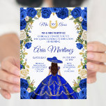 Rose der weißen Marine Charra 15 Einladung 2<br><div class="desc">Prinzessin White Navy Rose Charra 15 Einladung 2 Mis Quince Anos,  15. Geburtstag</div>