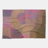 Rose der Wüste - Warme Abstrakte Geometrie Geschirrtuch (Horizontal)