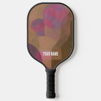 Rose der Wüste - Warme Abstrakte Geometrie Pickleball Schläger