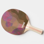 Rose der Wüste - Warme Abstrakte Geometrie Tischtennis Schläger (Seitenansicht)