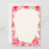 Rose Derby Bridal Dusche Einladungen (Rückseite)