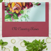 Rose des alten Landes Geschirrtuch (Gefaltet)