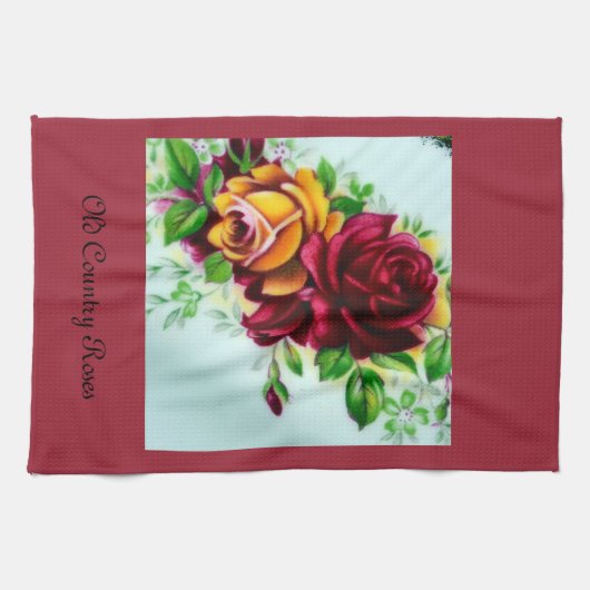 Rose des alten Landes Geschirrtuch (Horizontal)