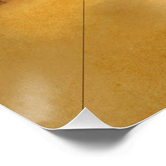 Rose des antiken Kompass Poster (Ecke)