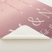 Rose des benutzerdefinierten Textbriefs Gold Coupl Sherpadecke (3/4)