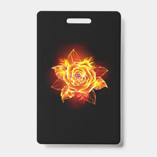 Rose des blühenden Feuers Ausweis (Vorderseite)