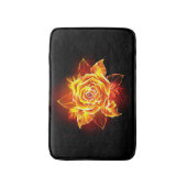 Rose des blühenden Feuers Badematte (Vorderseite Vertikal)