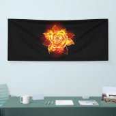 Rose des blühenden Feuers Banner (Messe)