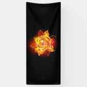 Rose des blühenden Feuers Banner (Vertikal)
