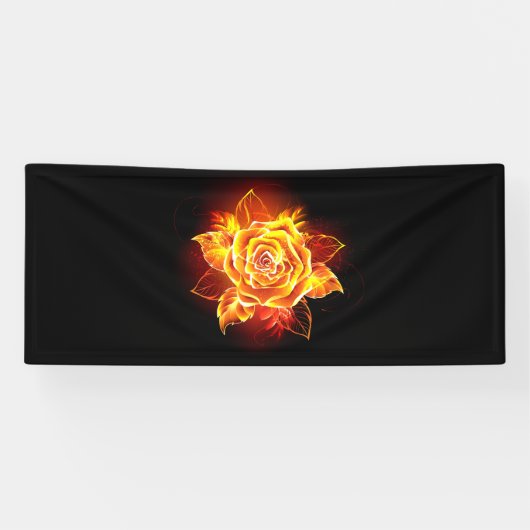 Rose des blühenden Feuers Banner (Horizontal)