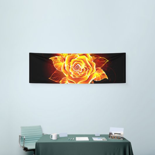 Rose des blühenden Feuers Banner (Messeveranstaltung)