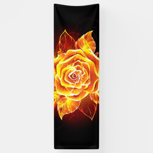 Rose des blühenden Feuers Banner (Vertikal)