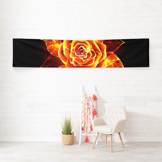 Rose des blühenden Feuers Banner (Insitu)