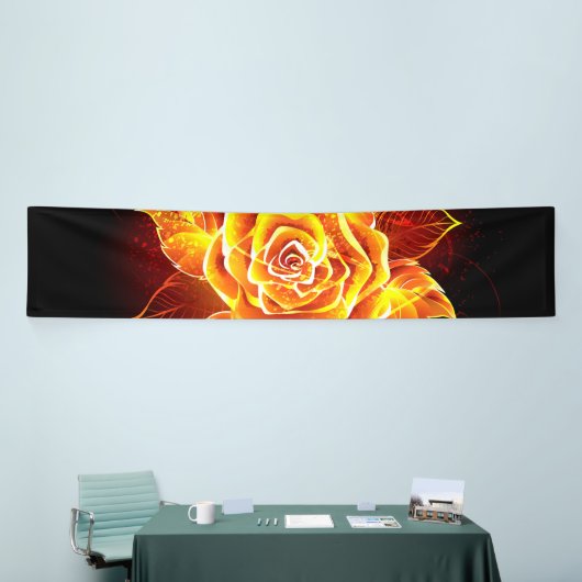 Rose des blühenden Feuers Banner (Messeveranstaltung)