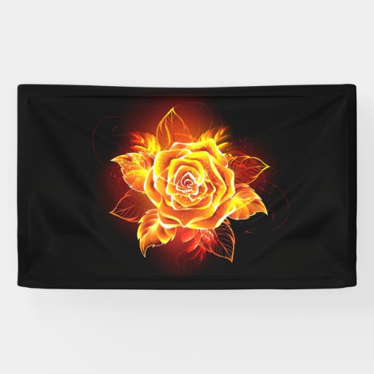 Rose des blühenden Feuers Banner (Horizontal)