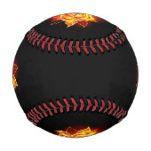 Rose des blühenden Feuers Baseball (Rückseite)