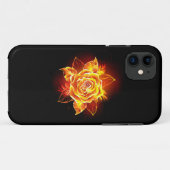 Rose des blühenden Feuers Case-Mate iPhone Hülle (Rückseite (Horizontal))