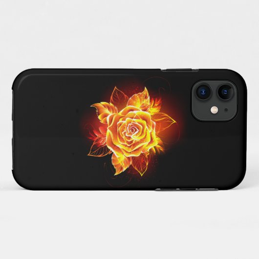Rose des blühenden Feuers Case-Mate iPhone Hülle (Rückseite (Horizontal))