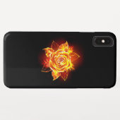 Rose des blühenden Feuers Case-Mate iPhone Hülle (Rückseite (Horizontal))