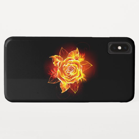 Rose des blühenden Feuers Case-Mate iPhone Hülle (Rückseite (Horizontal))
