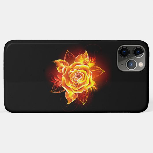 Rose des blühenden Feuers Case-Mate iPhone Hülle (Rückseite (Horizontal))
