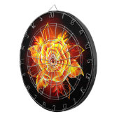 Rose des blühenden Feuers Dartscheibe (Vorderseite rechts)