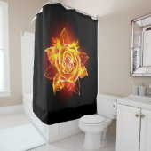 Rose des blühenden Feuers Duschvorhang (Beispiel)