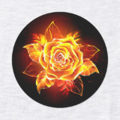 Rose des blühenden Feuers Etiketten (Design 2)