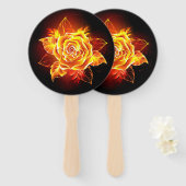 Rose des blühenden Feuers Fächer (Vorne und Hinten)