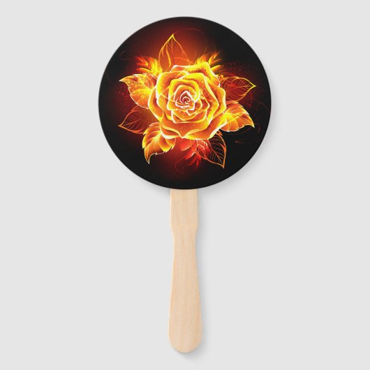 Rose des blühenden Feuers Fächer (Vorderseite)