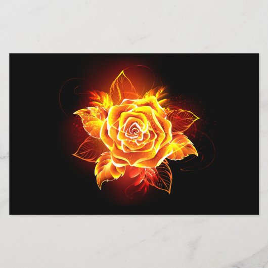 Rose des blühenden Feuers Flyer (Vorne)