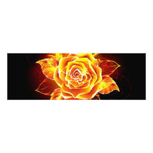 Rose des blühenden Feuers Fotodruck
